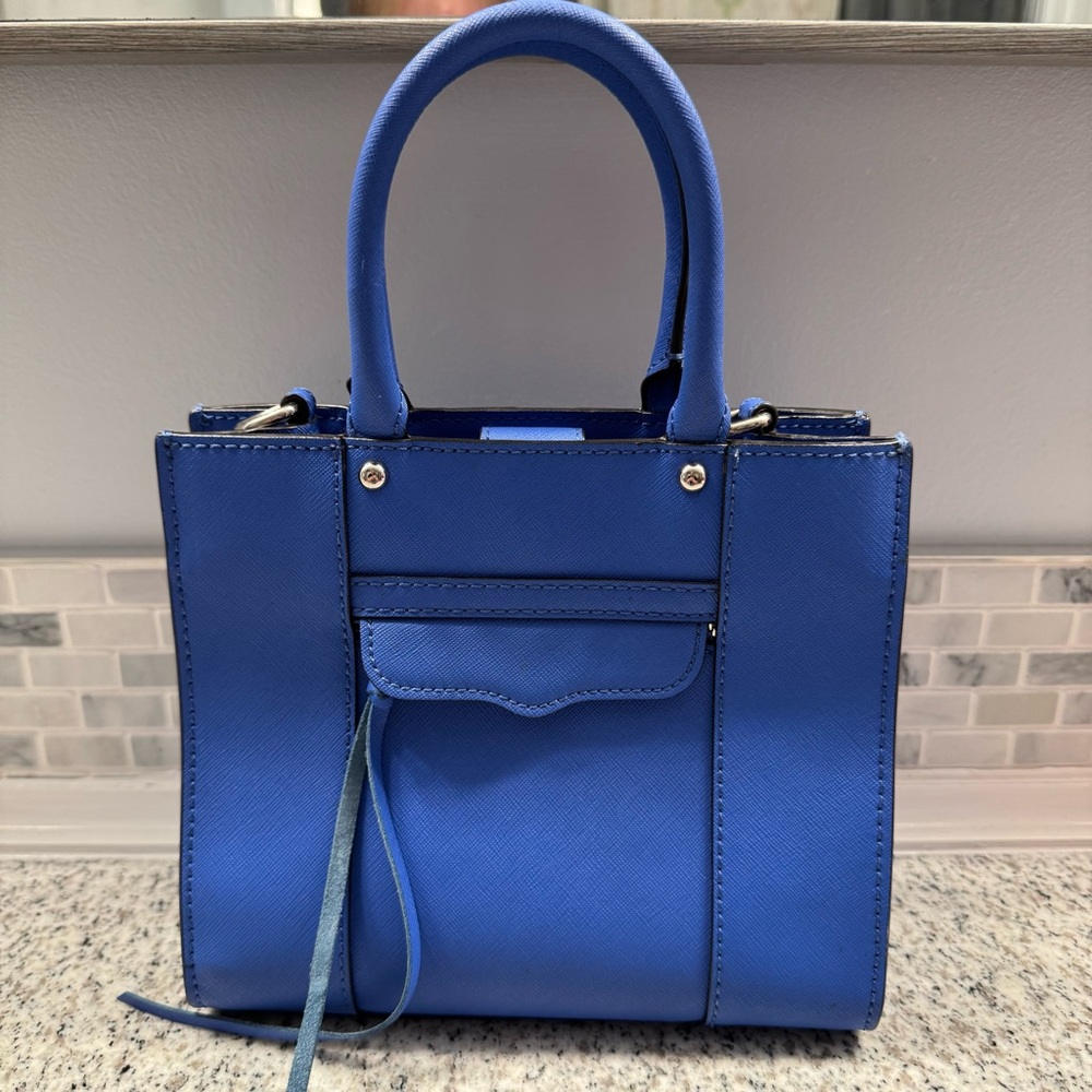 Rebecca Minkoff Mini MAB Crossbody Satchel in Cobalt Blue - Picture 5 of 12